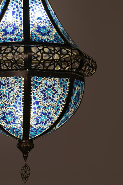 mosaic glass chandelier