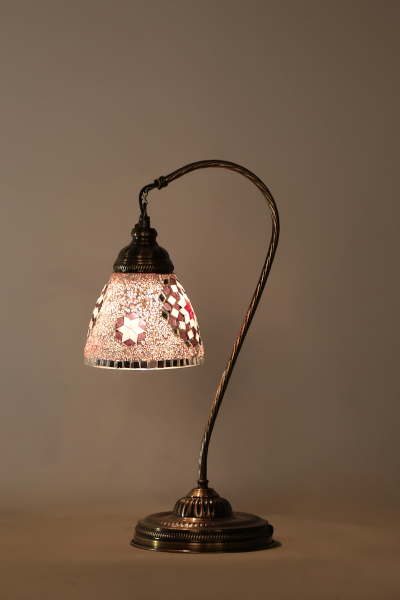 swan neck mosaic lamp